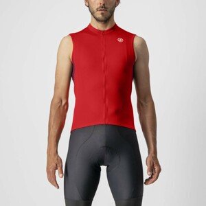 CASTELLI Cyklistický dres bez rukávů - ENTRATA VI - červená 2XL