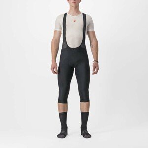 CASTELLI Cyklistické kalhoty krátké s laclem - ENTRATA 2 3/4 - černá M