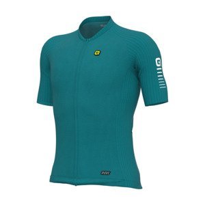 ALÉ Cyklistický dres s krátkým rukávem - R-EV1  SILVER COOLING - zelená L