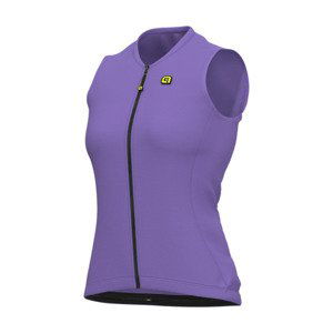 ALÉ Cyklistický dres bez rukávů - SOLID COLOR BLOCK LADY - fialová 2XL