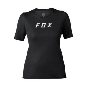 FOX Cyklistický dres s krátkým rukávem - RANGER MOTH LADY - černá M