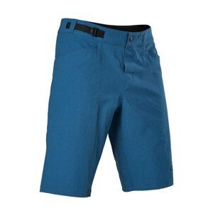 FOX Cyklistické kalhoty krátké bez laclu - RANGER LITE - modrá