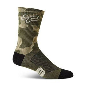 FOX Cyklistické ponožky klasické - RANGER - zelená/černá L-XL