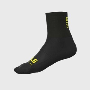 ALÉ Cyklistické ponožky klasické - STRADA 2.0 - černá/žlutá S