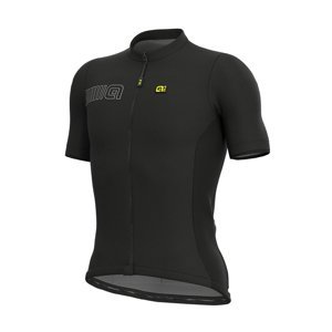 ALÉ Cyklistický dres s krátkým rukávem - SOLID COLOR BLOCK - černá 5XL