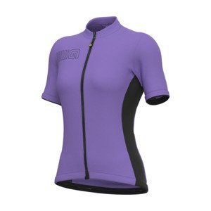 ALÉ Cyklistický dres s krátkým rukávem - SOLID COLOR BLOCK - fialová 2XL