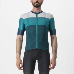 CASTELLI Cyklistický dres s krátkým rukávem - SEZIONE - zelená M