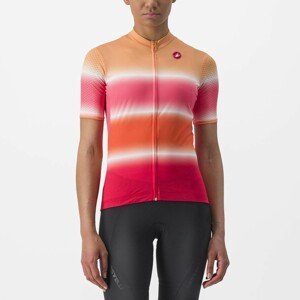 CASTELLI Cyklistický dres s krátkým rukávem - DOLCE LADY - červená/oranžová XL