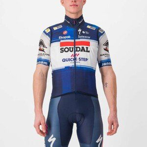 CASTELLI Cyklistická vesta - SOUDAL QUICK-STEP 23 - bílá/modrá 2XL