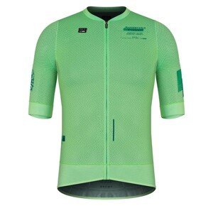 GOBIK Cyklistický dres s krátkým rukávem - CARRERA 2.0 - světle zelená L