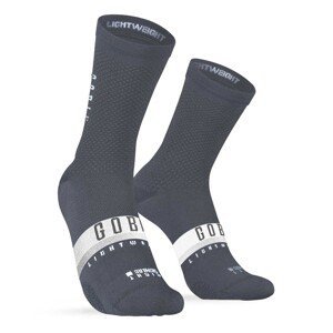 GOBIK Cyklistické ponožky klasické - LIGHTWEIGHT - šedá S-M