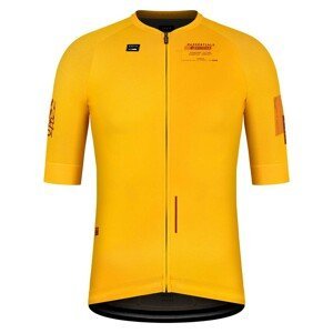 GOBIK Cyklistický dres s krátkým rukávem - CX PRO 2.0 - žlutá XL