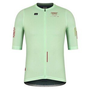 GOBIK Cyklistický dres s krátkým rukávem - STARK - světle zelená