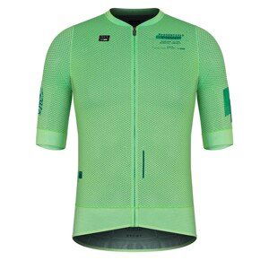 GOBIK Cyklistický dres s krátkým rukávem - CARRERA 2.0 - světle zelená S