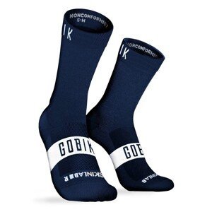 GOBIK Cyklistické ponožky klasické - PURE - modrá L-XL