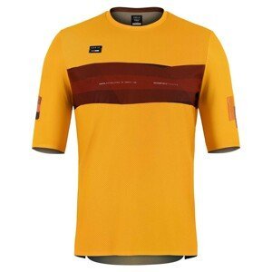 GOBIK Cyklistické triko s krátkým rukávem - VOLT - žlutá XL