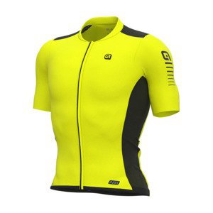 ALÉ Cyklistický dres s krátkým rukávem - R-EV1  RACE 2.0 - žlutá