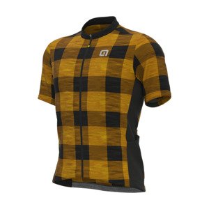 ALÉ Cyklistický dres s krátkým rukávem - OFF ROAD - GRAVEL SCOTTISH - žlutá 2XL