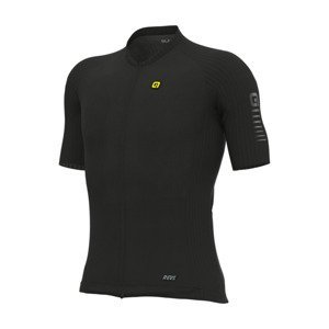 ALÉ Cyklistický dres s krátkým rukávem - R-EV1 C SILVER COOLING - černá