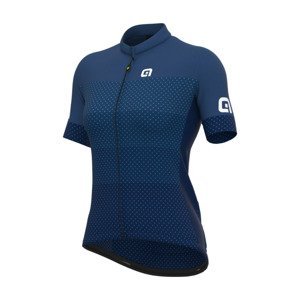 ALÉ Cyklistický dres s krátkým rukávem - SOLID LEVEL LADY - modrá
