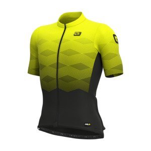 ALÉ Cyklistický dres s krátkým rukávem - PRR MAGNITUDE - žlutá M