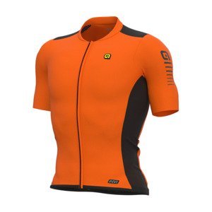 ALÉ Cyklistický dres s krátkým rukávem - R-EV1  RACE 2.0 - oranžová M