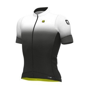 ALÉ Cyklistický dres s krátkým rukávem - PR-S GRADIENT - bílá L