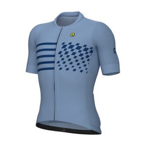ALÉ Cyklistický dres s krátkým rukávem - PLAY PR-E - modrá 2XL