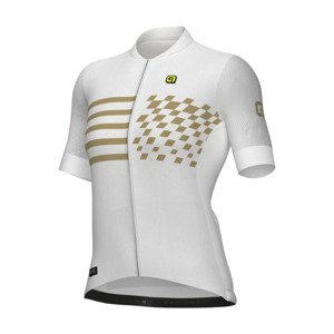 ALÉ Cyklistický dres s krátkým rukávem - PLAY PR-E - bílá M