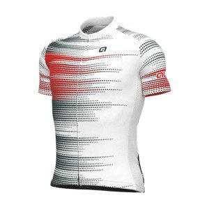 ALÉ Cyklistický dres s krátkým rukávem - SOLID TURBO - bílá M