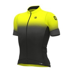 ALÉ Cyklistický dres s krátkým rukávem - PR-S GRADIENT - žlutá M