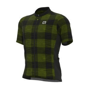 ALÉ Cyklistický dres s krátkým rukávem - OFF ROAD - GRAVEL SCOTTISH - zelená L
