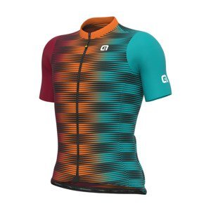 ALÉ Cyklistický dres s krátkým rukávem - DINAMICA PRAGMA - oranžová XL