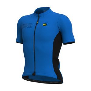 ALÉ Cyklistický dres s krátkým rukávem - SOLID COLOR BLOCK - modrá XL