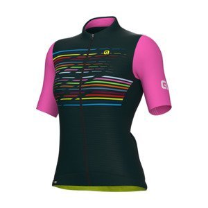 ALÉ Cyklistický dres s krátkým rukávem - LOGO PR-S - zelená L