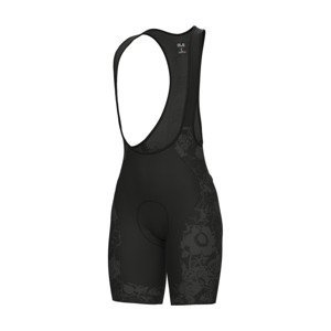 ALÉ Cyklistické kalhoty krátké s laclem - NADINE PRAGMA - černá XL