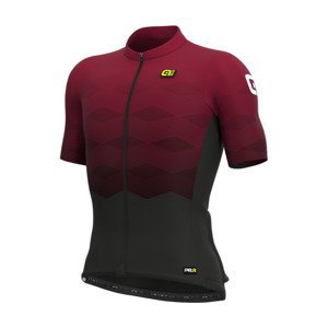 ALÉ Cyklistický dres s krátkým rukávem - PRR MAGNITUDE - bordó L