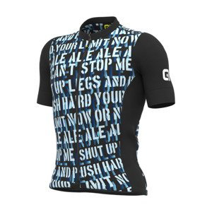 ALÉ Cyklistický dres s krátkým rukávem - SOLID RIDE - modrá L