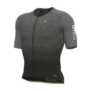 ALÉ Cyklistický dres s krátkým rukávem - R-EV1  VELOCITY - šedá L