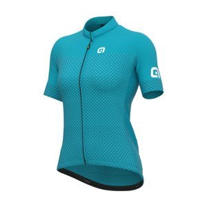 ALÉ Cyklistický dres s krátkým rukávem - SOLID LEVEL LADY - zelená L
