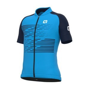 ALÉ Cyklistický dres s krátkým rukávem - LOGO - světle modrá 14Y