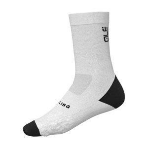 ALÉ Cyklistické ponožky klasické - DIGITOPRESS - bílá