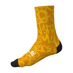 ALÉ Cyklistické ponožky klasické - RIDE - žlutá 36-41