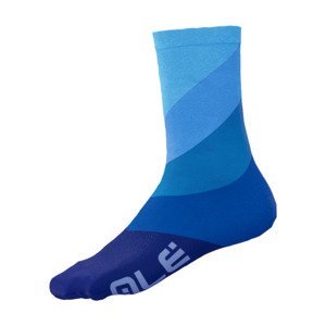 ALÉ Cyklistické ponožky klasické - DIAGONAL DIGITOPRESS - modrá 44-47