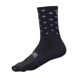 ALÉ Cyklistické ponožky klasické - STARS - modrá/bílá 40-43