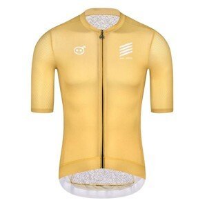 MONTON Cyklistický dres s krátkým rukávem - SKULL ZEUS - zlatá XL