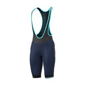 ALÉ Cyklistické kalhoty krátké s laclem - KLIMATIK K-ATMO 2.0 - modrá