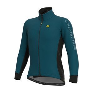 ALÉ Cyklistická zateplená bunda - SOLID FONDO WINTER - modrá L