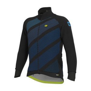ALÉ Cyklistická zateplená bunda - PR-R TAK WOOL THERMO - černá/modrá XL