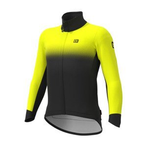 ALÉ Cyklistická zateplená bunda - PR-S GRADIENT - žlutá/černá L